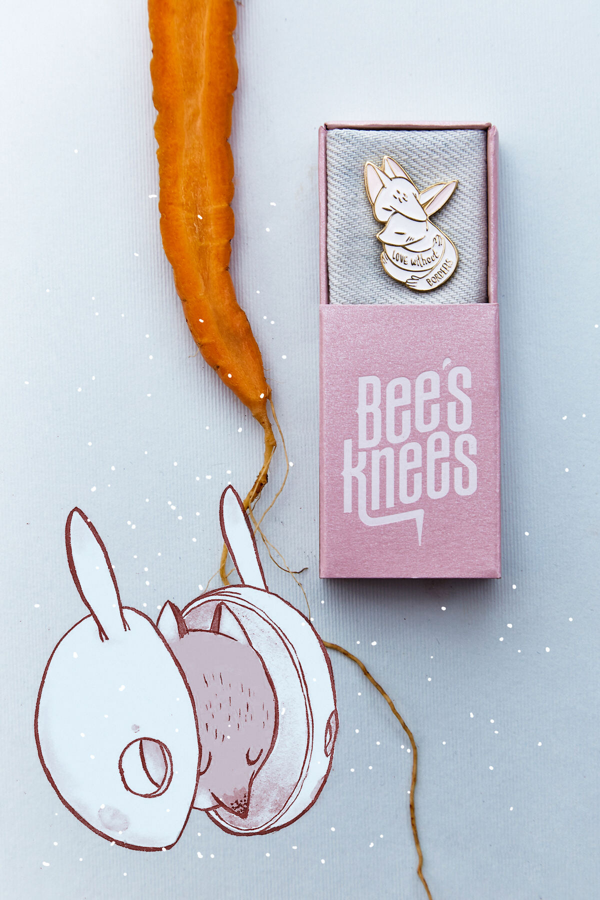 Luiza Kwiatkowska — collab pin set z autorską ilustracją